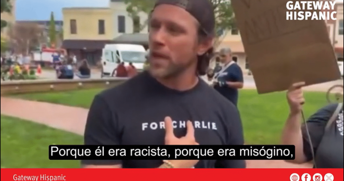 Liberal Woman Furiously Confronts Man for Wearing a Charlie Kirk Shirt