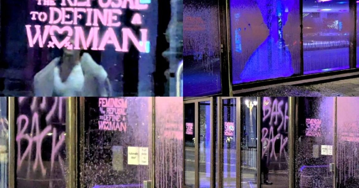 PROTECT WOMEN: Out-of-Control Trans Activists Vandalize Europe’s Largest Feminist Conference Happening in the UK