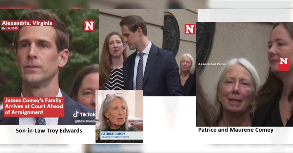 Comey Family Caught on Camera Outside Courthouse Where Famous Father and Fired FBI Chief James Comey Is Arraigned Comey Family Caught on Camera Outside Courthouse Where Famous Father and Fired FBI Chief James Comey Is Arraigned