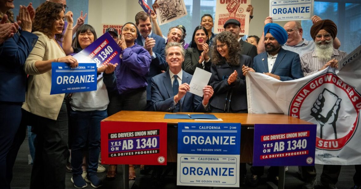Gavin Newsom Just Gave California’s 800,000 Uber and Lyft Drivers a One-Way Ticket to the Unemployment Line Gavin Newsom Just Gave California’s 800,000 Uber and Lyft Drivers a One-Way Ticket to the Unemployment Line