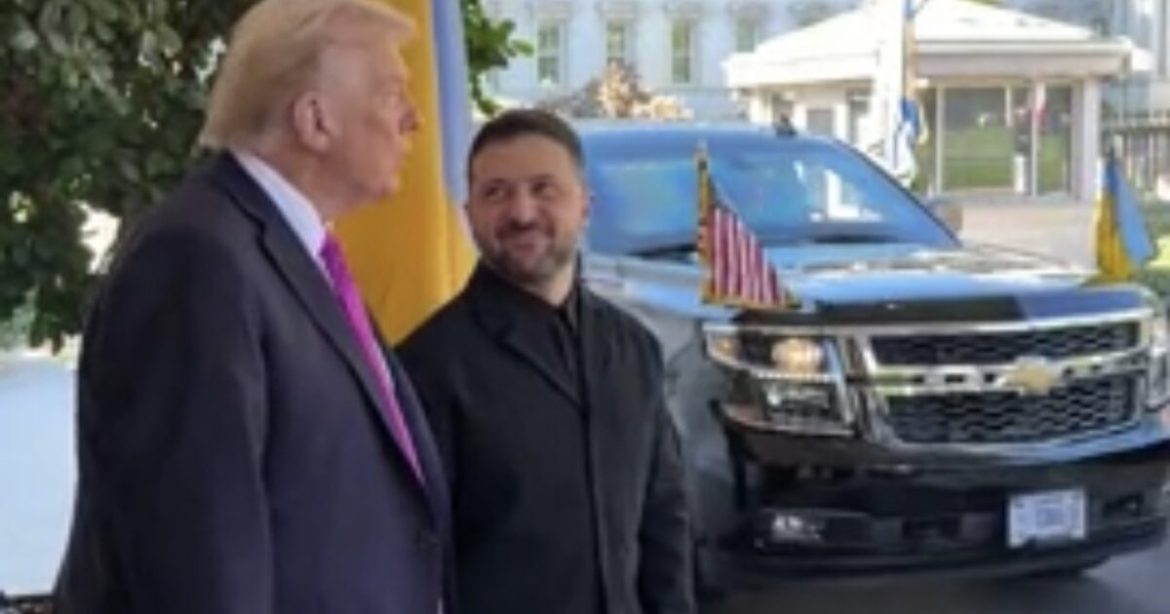 (VIDEO) Zelensky Shows Up at White House Meeting in a Suit