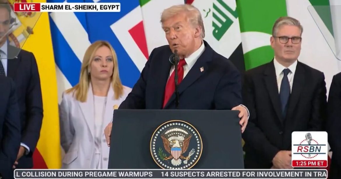 President Trump Roasts Biden Administration During Victory Speech at Historic Peace Summit in Egypt (VIDEO)