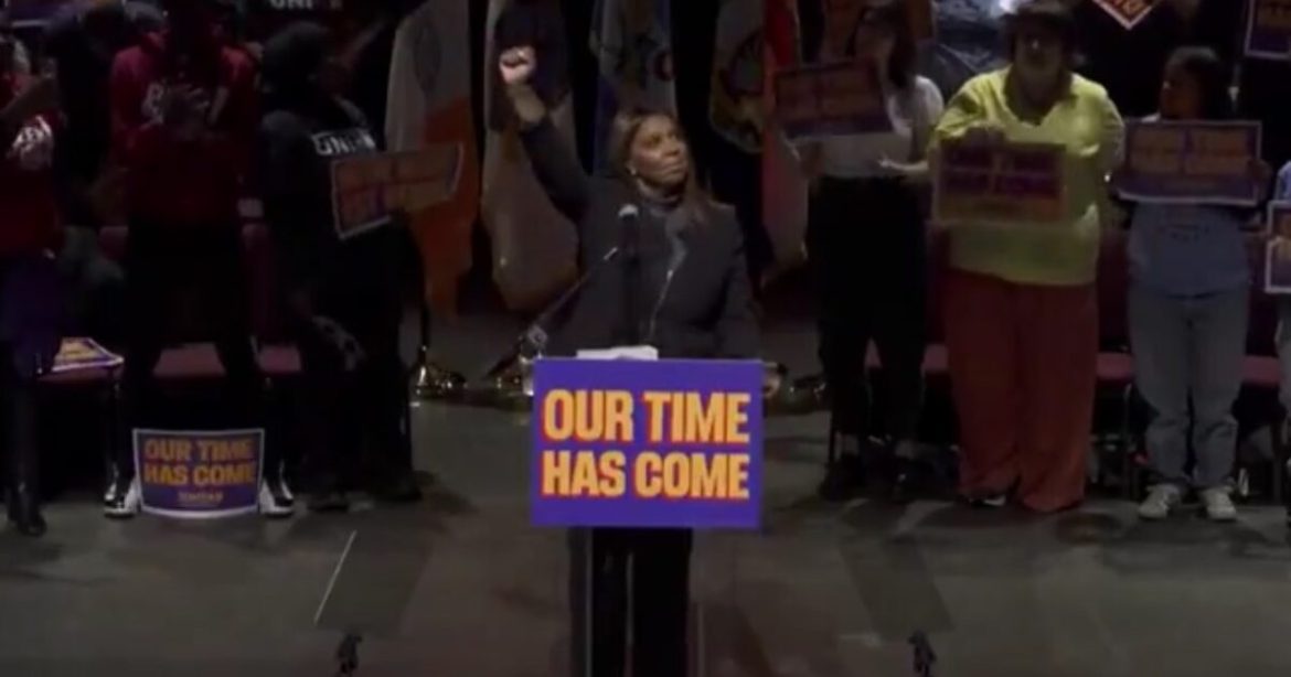 Big Tish Raises Her Fist and Lashes Out at Trump in First Public Appearance Since Federal Indictment (VIDEO)