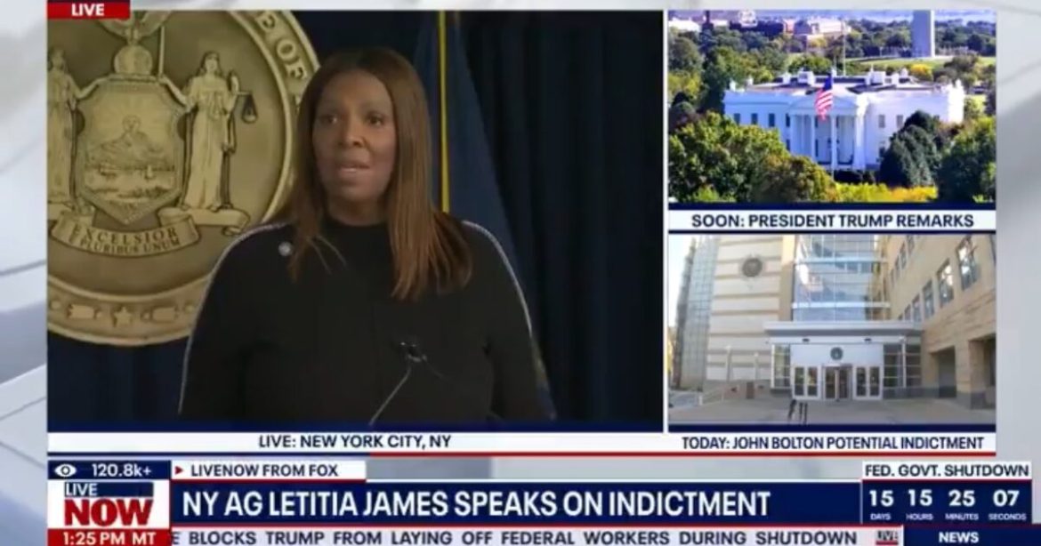 A Nervous Letitia James FUMES Over Grand Jury Indictment – “Completely Baseless – I Am Totally Innocent!” (VIDEO)