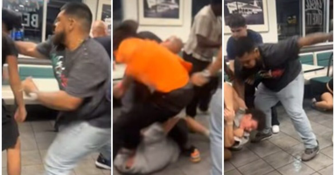 What a Brawl: Massive, Bloody Fight Erupts Inside Iconic Texas Fast Food Joint Following an Order Mix-Up – 7 Arrested Following Melee (VIDEO)
