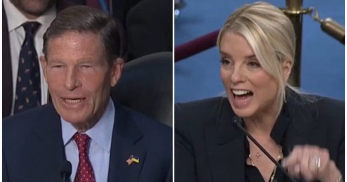 “I Can’t Believe You Would Accuse Me Impropriety When You Lied About Your Military Service… How Dare You!” – Pam Bondi EXPLODES on Dem Senator Blumenthal After He Accuses Her of Corruption (VIDEO) “I Can’t Believe You Would Accuse Me Impropriety When You Lied About Your Military Service… How Dare You!” – Pam Bondi EXPLODES on Dem Senator Blumenthal After He Accuses Her of Corruption (VIDEO)