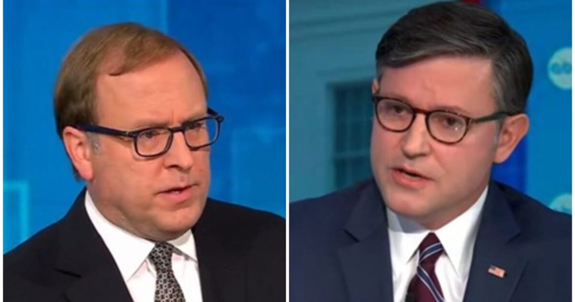 Speaker Mike Johnson SCHOOLS Hyperventilating ABC Hack Jon Karl with a Simple Reminder After the Liberal Starts Whining About Trump’s Pardons (VIDEO)