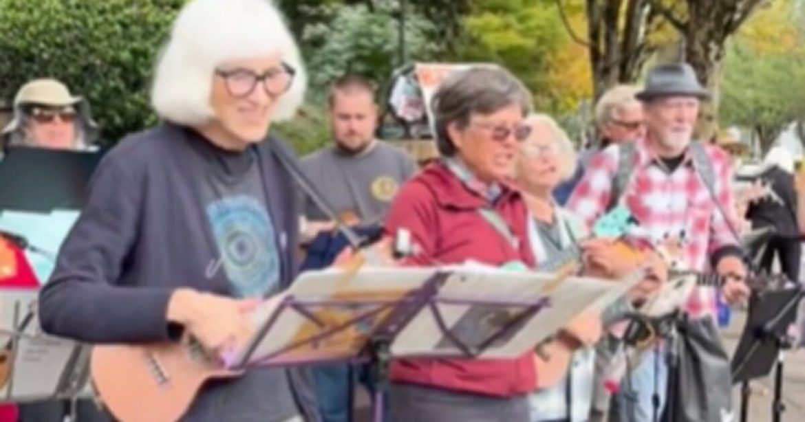 Aging Hippies in Portland Perform CRINGE-TASTIC Musical Protest – Get Absolutely Dragged on Twitter/X Aging Hippies in Portland Perform CRINGE-TASTIC Musical Protest – Get Absolutely Dragged on Twitter/X