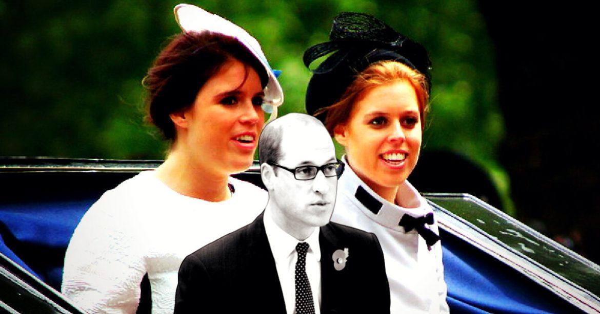 Hard-Liner Prince William Reportedly Threatened Royal Future of Princesses Beatrice and Eugenie To Get Their Father Andrew to Leave 30-Room Royal Lodge
