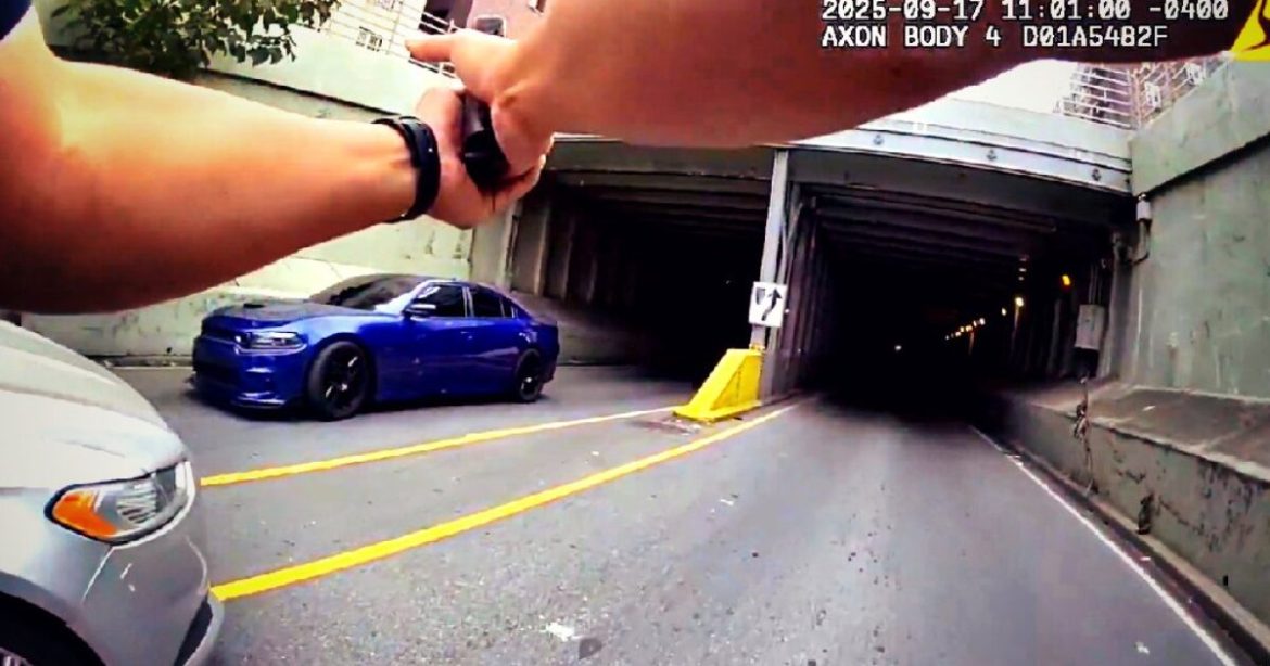 WATCH: Footage Shows NYPD Pursuing Stolen Vehicle in Wild Car and Foot Chase in the Bronx