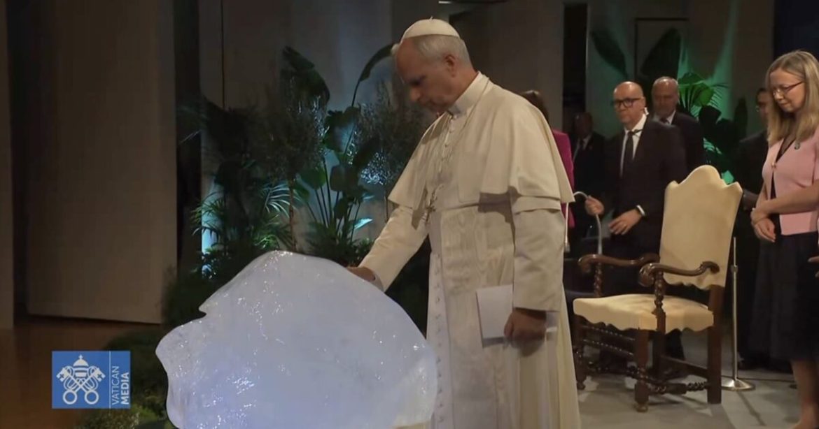 Woke Pope Leo XIV Blesses a Block of Ice as Climate Activists Perform ‘Earth-Worshipping Ritual’ (VIDEO) Woke Pope Leo XIV Blesses a Block of Ice as Climate Activists Perform ‘Earth-Worshipping Ritual’ (VIDEO)