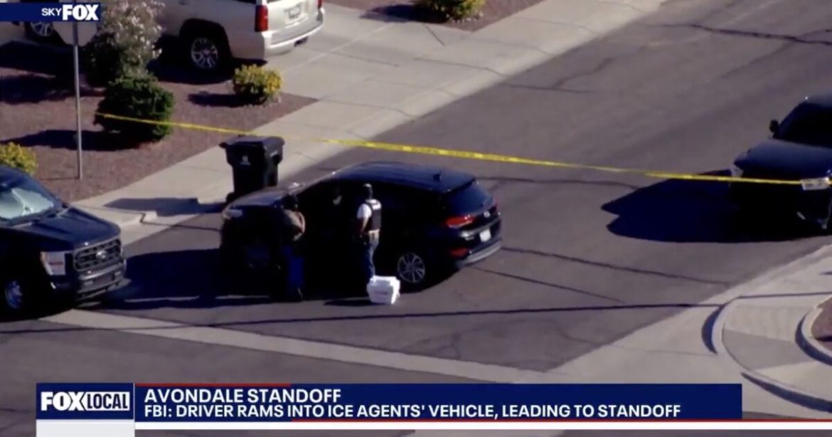 Two in Custody After Barricading Themselves Inside Home Following Alleged Ramming of ICE Vehicle During Arizona Traffic Stop — FBI Launches Investigation Two in Custody After Barricading Themselves Inside Home Following Alleged Ramming of ICE Vehicle During Arizona Traffic Stop — FBI Launches Investigation