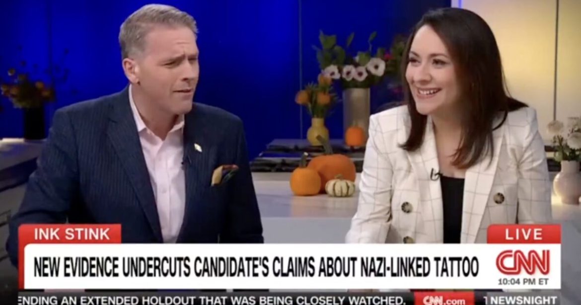 CNN’s Scott Jennings TORCHES Hypocrite Democrats — Exposes Radical Left’s Love Affair with a Candidate Sporting an ACTUAL Nazi Tattoo While Smearing Trump as “Hitler” CNN’s Scott Jennings TORCHES Hypocrite Democrats — Exposes Radical Left’s Love Affair with a Candidate Sporting an ACTUAL Nazi Tattoo While Smearing Trump as “Hitler”