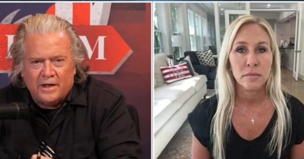 Steve Bannon and MTG on Antifa – “This has Been an Organized Effort That is Anarchy, it’s Communist and it’s Completely Designed to Attack our Government and Tear it Down” (VIDEO) Steve Bannon and MTG on Antifa – “This has Been an Organized Effort That is Anarchy, it’s Communist and it’s Completely Designed to Attack our Government and Tear it Down” (VIDEO)