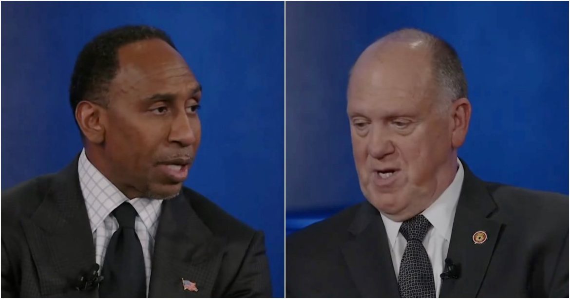 WATCH: Stephen A. Smith Gets SCHOOLED After Blasting ICE for Wearing Masks — Tom Homan Destroys Him With Brutal Reality Check: ‘Name Another Agency Whose Families Are Doxxed and Attacked’