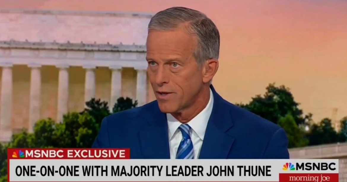 Senate Majority Leader and RINO John Thune Tells Americans NOT to Take Robert Kennedy Jr.’s Health Advice (VIDEO)