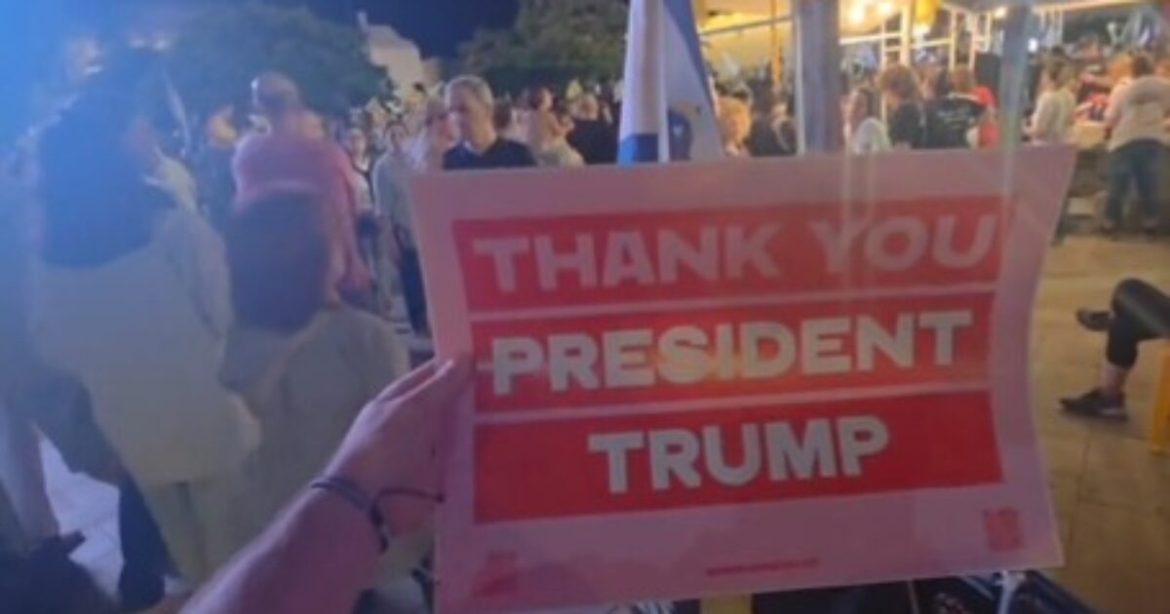 “Everywhere I Turn I am Told the People Are Saying They Love America and LOVE President Trump!” – Report from Hostage Square in Tel Aviv “Everywhere I Turn I am Told the People Are Saying They Love America and LOVE President Trump!” – Report from Hostage Square in Tel Aviv
