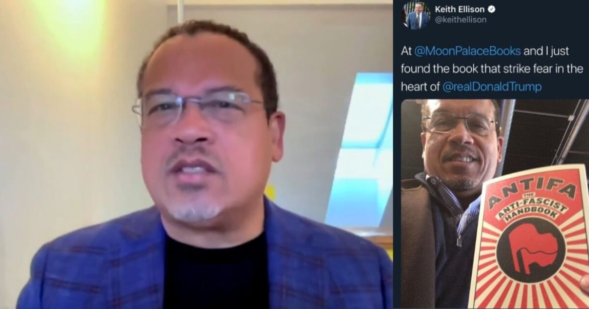 WATCH: Minnesota AG Keith Ellison Claims Antifa ‘Isn’t an Organization’ on MSNBC, But He Once Posed Grinning with Their Handbook Written by Professor Who Just Fled the Country WATCH: Minnesota AG Keith Ellison Claims Antifa ‘Isn’t an Organization’ on MSNBC, But He Once Posed Grinning with Their Handbook Written by Professor Who Just Fled the Country