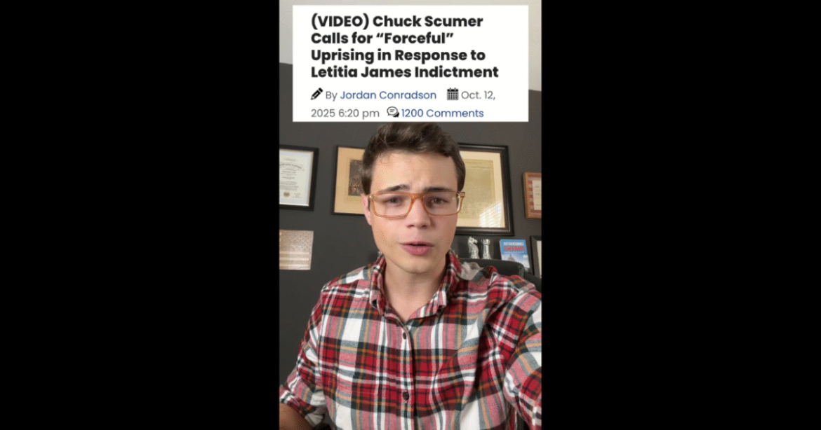 Victor Reacts: More Proof Democrats Support Violence, Schumer Calls for Forceful Uprising (VIDEO)