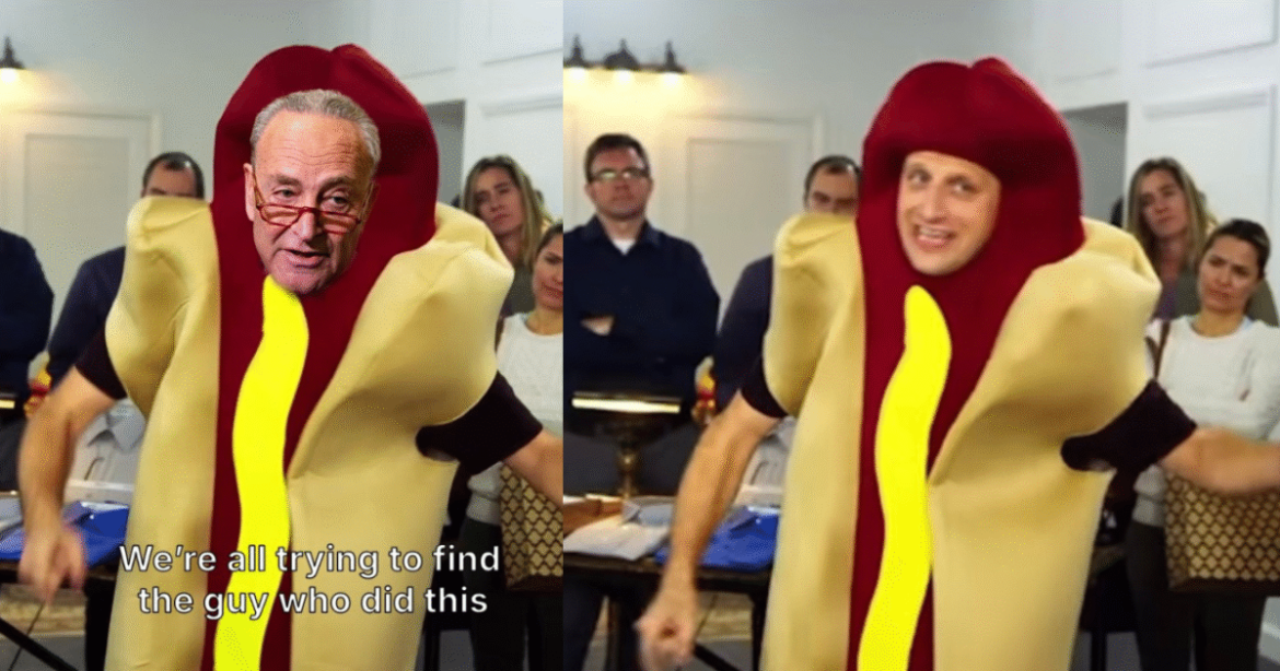 LOL! White House Trolls Schumer with Guilty Hotdog Meme After he Blames Republicans for Government Shutdown Despite Being Responsible LOL! White House Trolls Schumer with Guilty Hotdog Meme After he Blames Republicans for Government Shutdown Despite Being Responsible