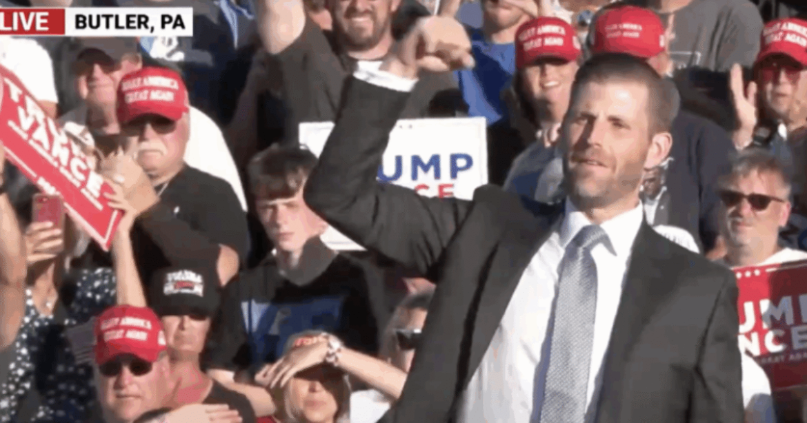 ABLECHILD: “We Know Nothing” – Eric Trump Slams PA State and FBI Silence on Butler Assassination Attempt