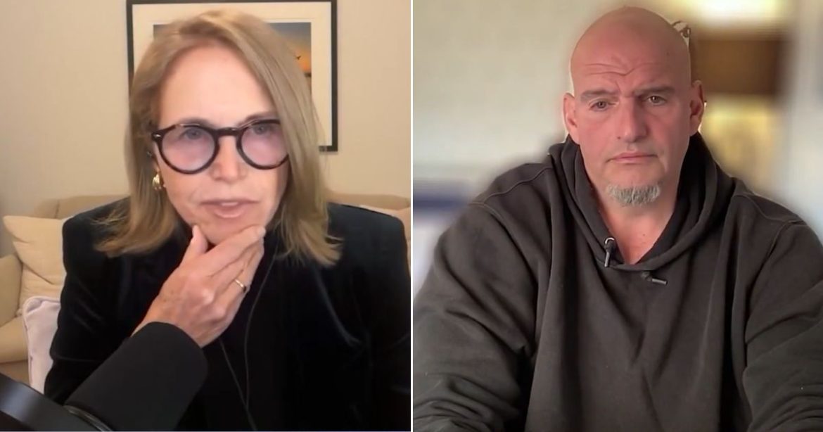 Watch: John Fetterman Refuses to Take Katie Couric’s Sick Bait on Charlie Kirk, Earns a ‘Thank You’ from TPUSA