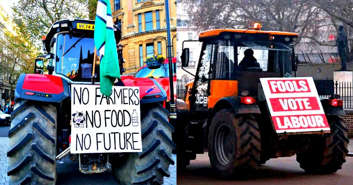 LABOUR OUT: UK Farmers Invade London, Head to Parliament To Protest Against Failing PM Starmer’s Tax Raid – Two-Tier Law Enforcement Cracks Down on Demonstration (VIDEOS)