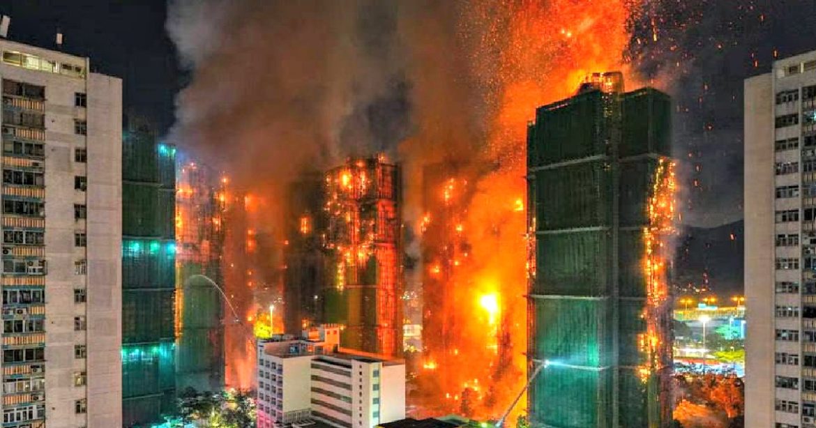 HORROR: At Least 36 Dead With 279 Missing in Hong Kong High-Rise Inferno (VIDEOS)
