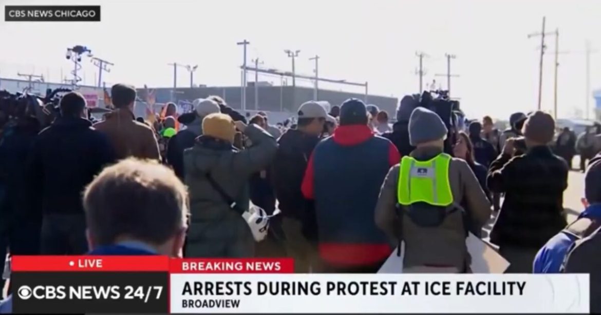 “Why Are You Lying?” – Anti-ICE Protestor Confronts CBS Reporter, BERATES Her Live on Air (VIDEO)