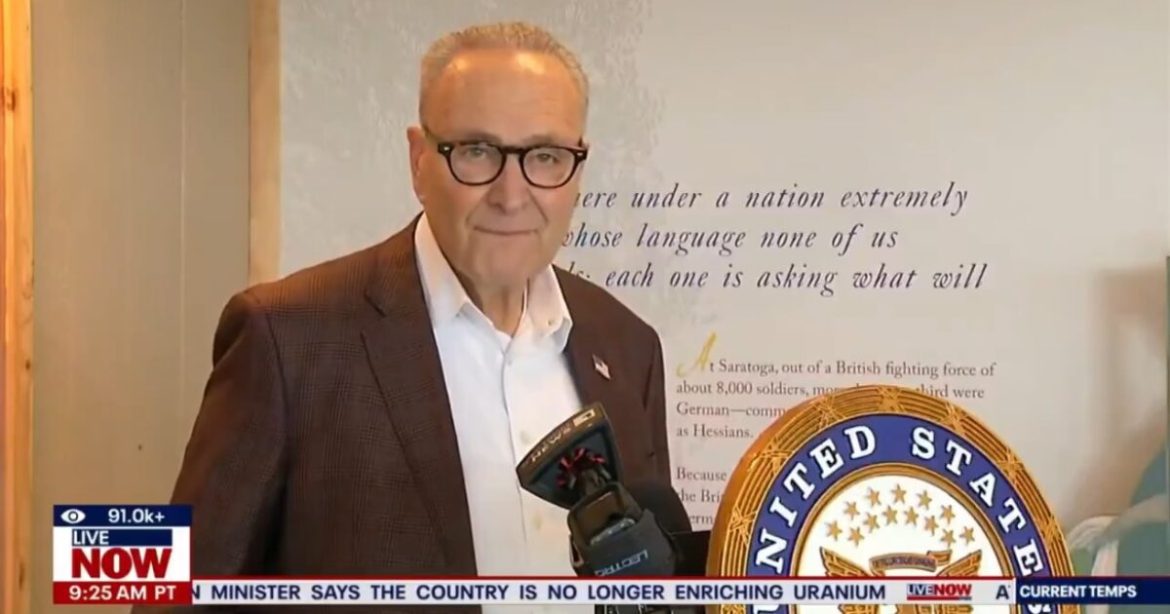 Idiot Schumer Makes a Fool of Himself When Asked Why Biden Never Released the Epstein Files (VIDEO)