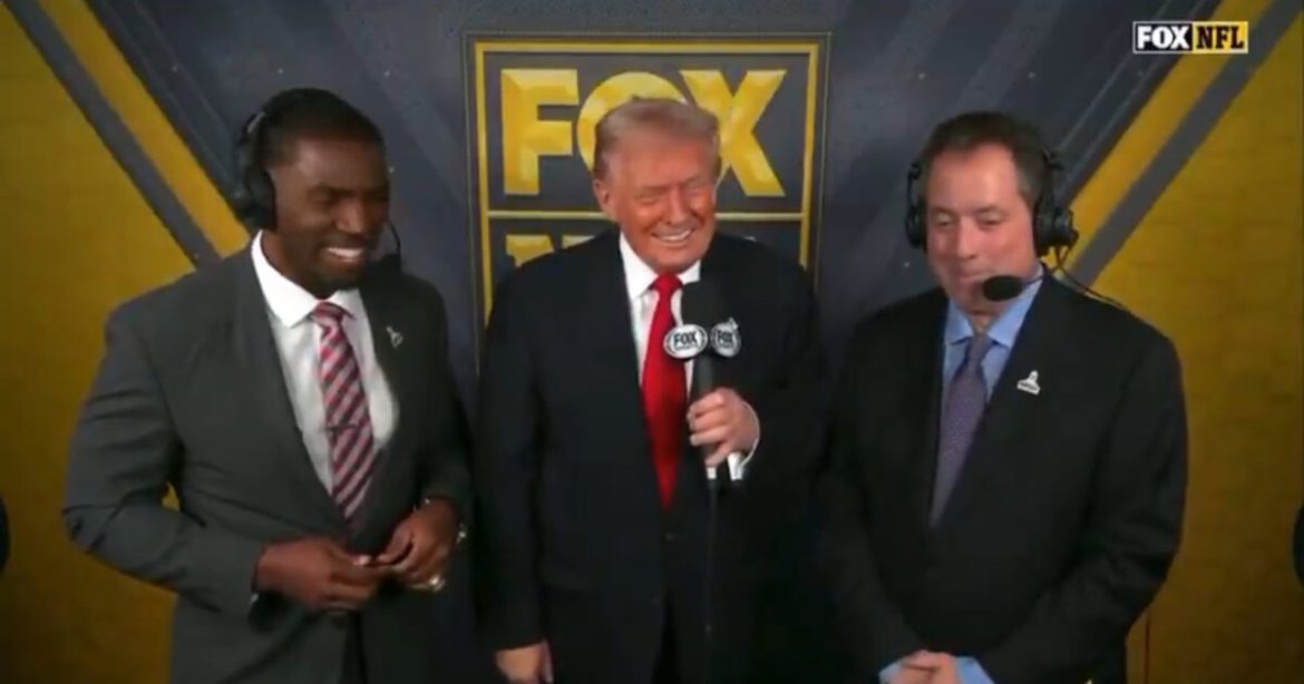 WATCH: Trump Does Play-by Play with Fox Sports at Lions vs Commanders Game