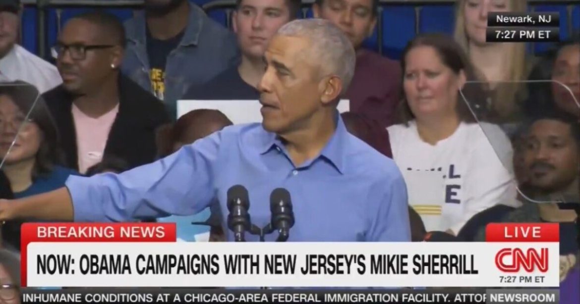 “You Look Cute.. But I’m Married! Michelle’s Fine Too!” – Creepy Narcissist Obama Flirts with Girl at New Jersey Rally For Mikie Sherrill (VIDEO)
