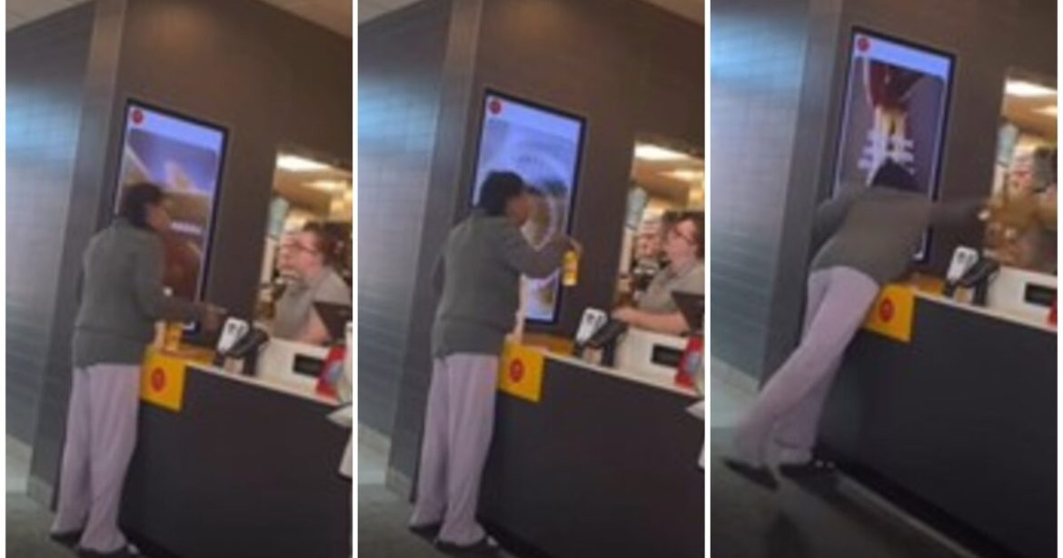 “F**k You, B**ch…Catch That Hot-A** Coffee!”- Deranged Woman ASSAULTS McDonald’s Manager with Hot Beverage During Trivial Dispute (VIDEO)