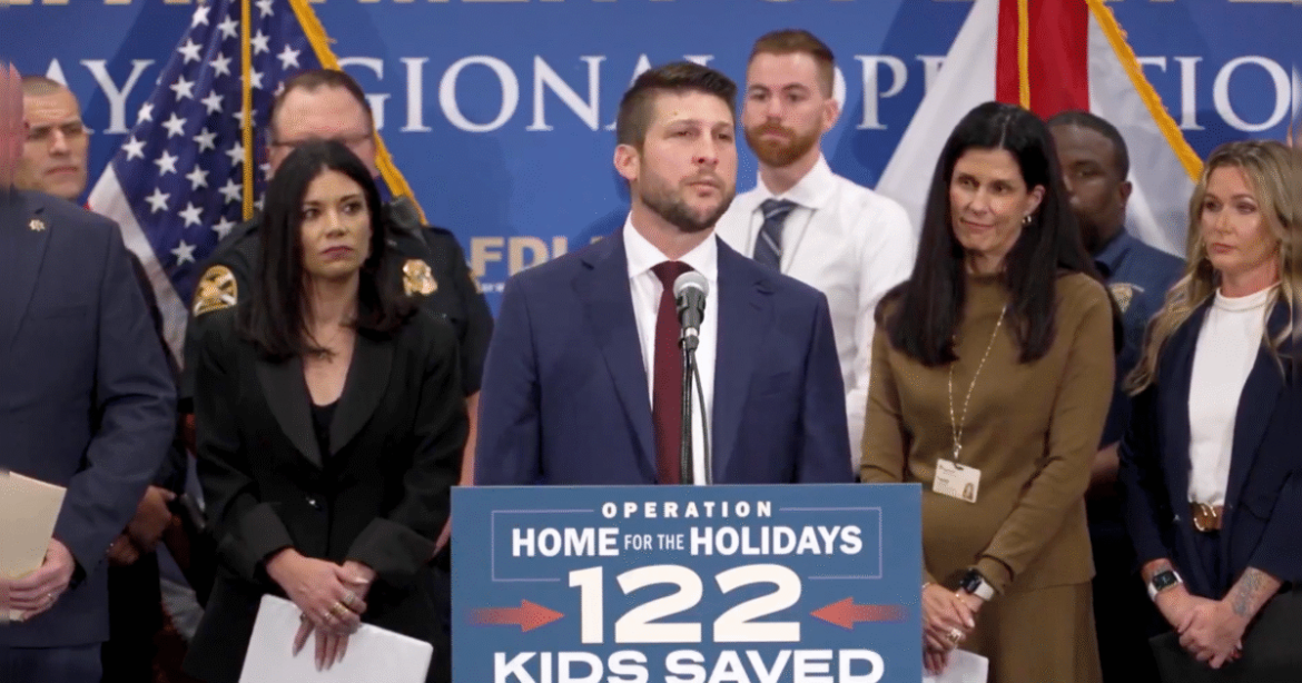 Home for the Holidays: Florida Attorney General Announces Rescue of 122 Missing Children