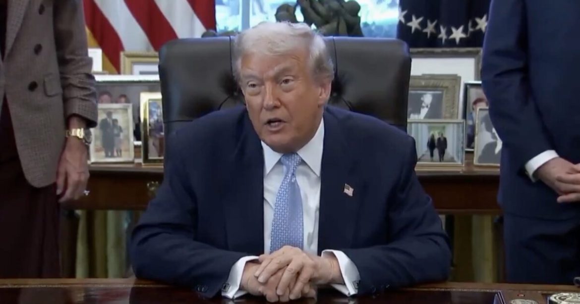 WATCH: Trump Says He’s “All For” House and Senate Voting to Release Epstein Files as House Prepares to Vote – Says He Will Sign Bill: “All of His Friends were Democrats”
