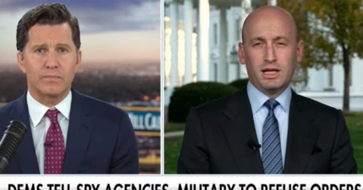 Stephen Miller Rips Democrats Over Video Suggesting Military Defy Orders From Trump: ‘Should Resign in Disgrace’ (VIDEO)