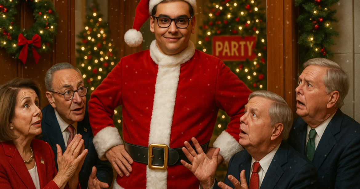 George “Santos Claus” Holiday Bash Comes To D.C. Tonight! NO FAIR WEATHER FRIENDS ON THE LIST! “A Political Lesson Wrapped in Tinsel!”