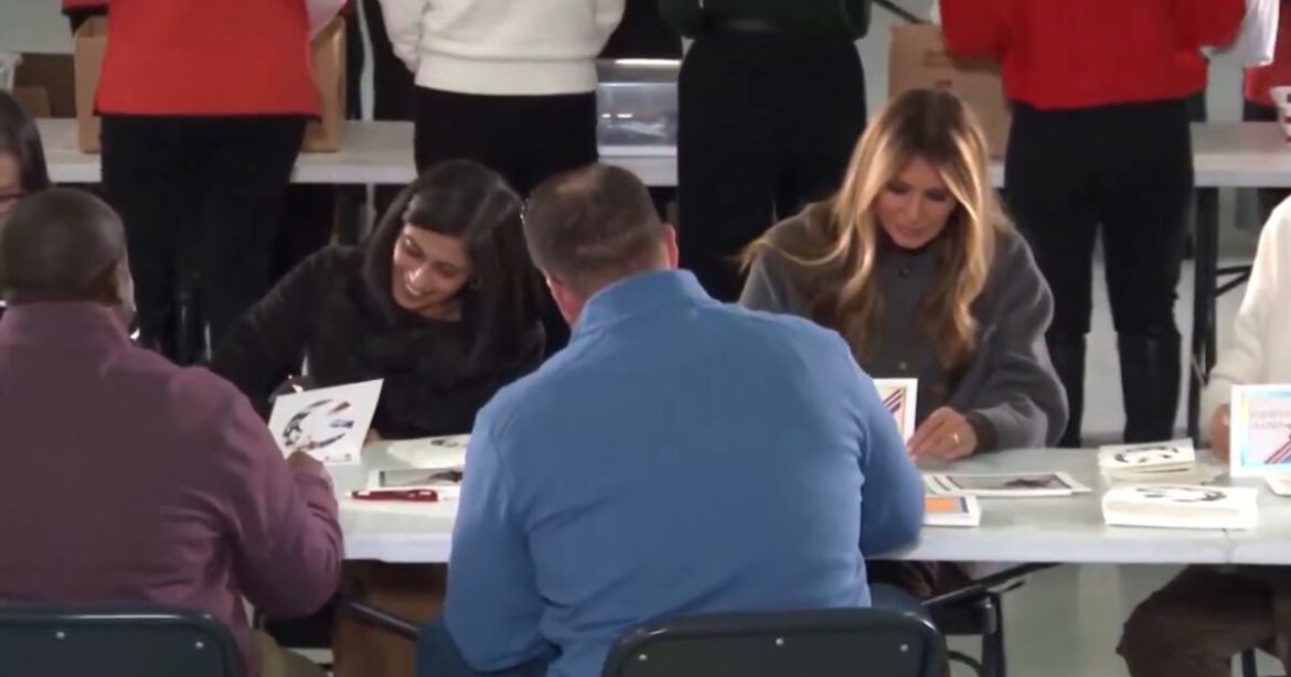 First Lady Melania and Second Lady Usha Vance Write Christmas Cards to Deployed Service Members (VIDEO)