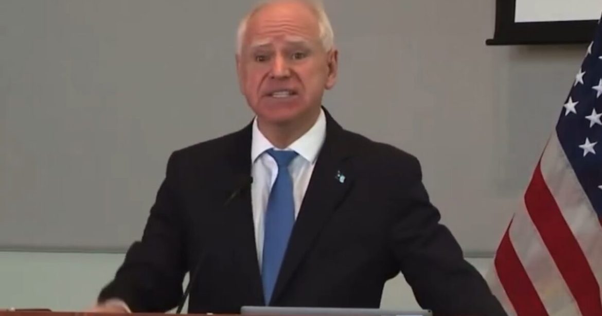 Tim Walz Fumes, Claims People Are Driving by His House and Screaming “Retard” Out the Window (VIDEO)