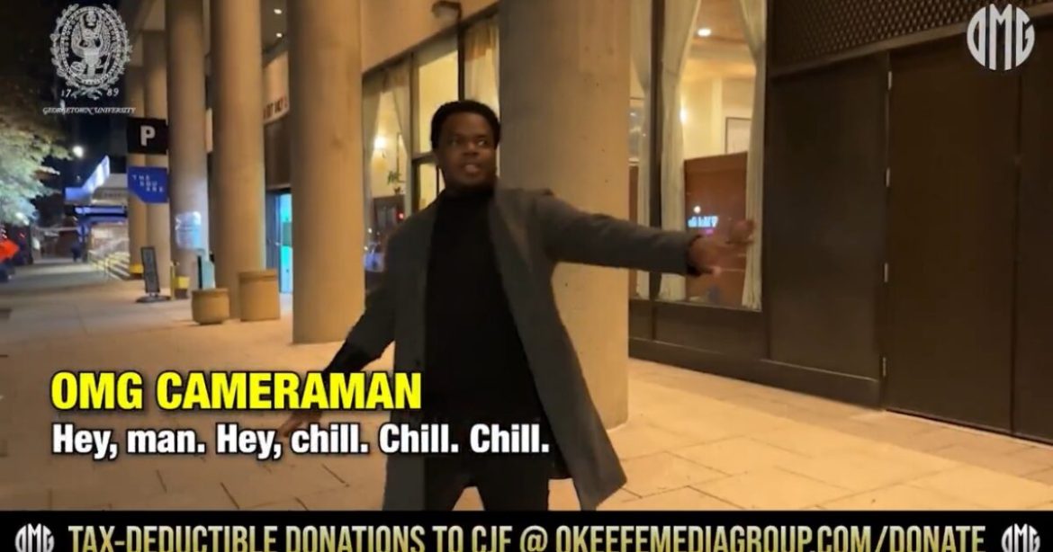 Georgetown Professor Sprints Away, Tries to Assault OMG Cameraman After He’s Caught on Hidden Camera Calling Black Conservatives “Coons” (VIDEO)