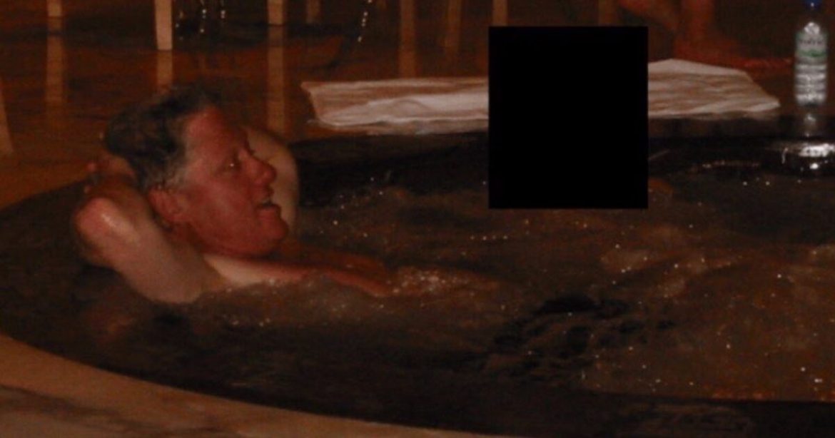 Bill Clinton’s Spox Responds to Bombshell Photos of Former President in Hot Tub with Epstein Sex-Trafficking Victim
