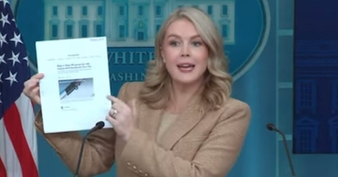 WATCH: Press Sec Karoline Leavitt SAVAGES the New York Times for Claiming Trump is Unfit for the Presidency While Claiming Biden is “100% Fine” and “Healthy and Vigorous”