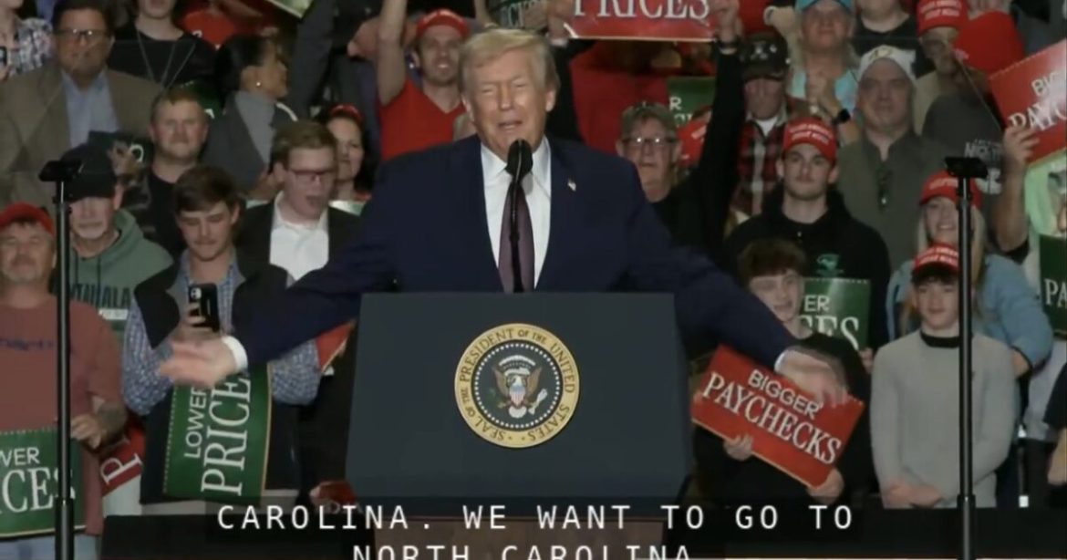 WATCH LIVE: President Trump Delivers Remarks on the Economy in Rocky Mount, North Carolina – 9 PM ET