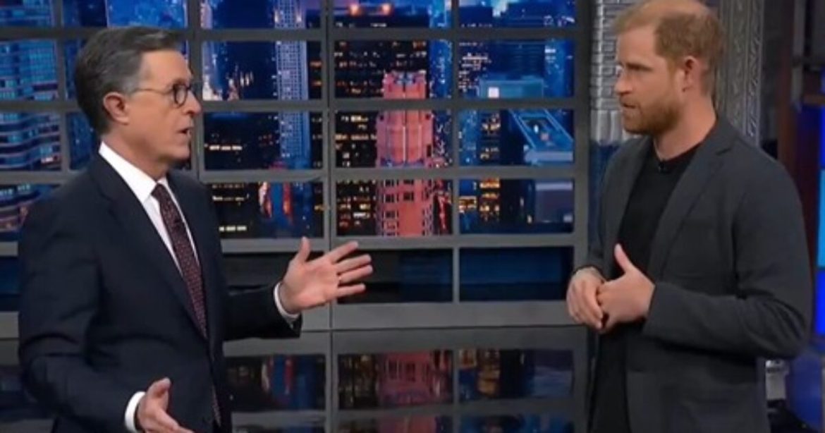 Woke Prince Harry Sparks Boos from Audience as He Takes a Rude Shot at President Trump During “Late Show with Stephen Colbert” Appearance (VIDEO)
