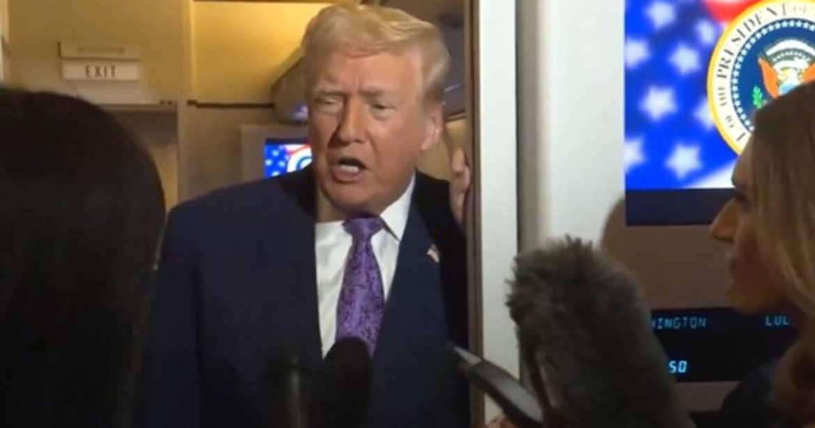 WATCH: President Trump Bodies ‘Reporter’ with a Funny Reply When She Asks a Nosy Question About His MRI Results