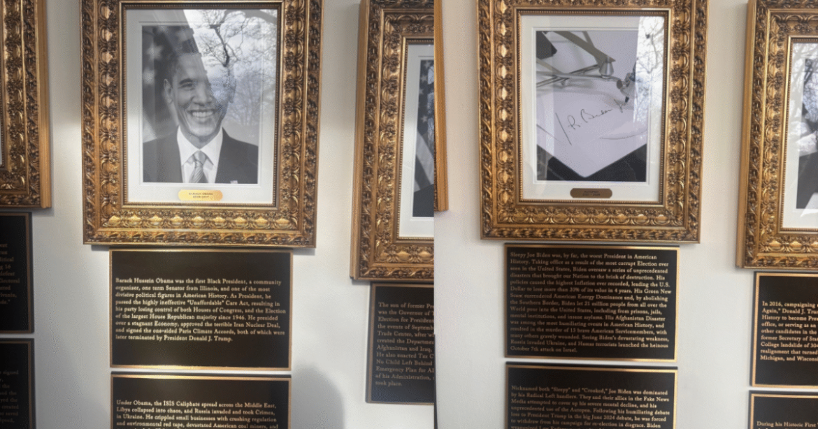 WAYNE ROOT: President Trump Savages and Humiliates Obama Under His Portrait in “Presidential Wall of Fame.” But Trump Was Just a Little Too Nice. Here are Some Added Nasty Truths About Obama.