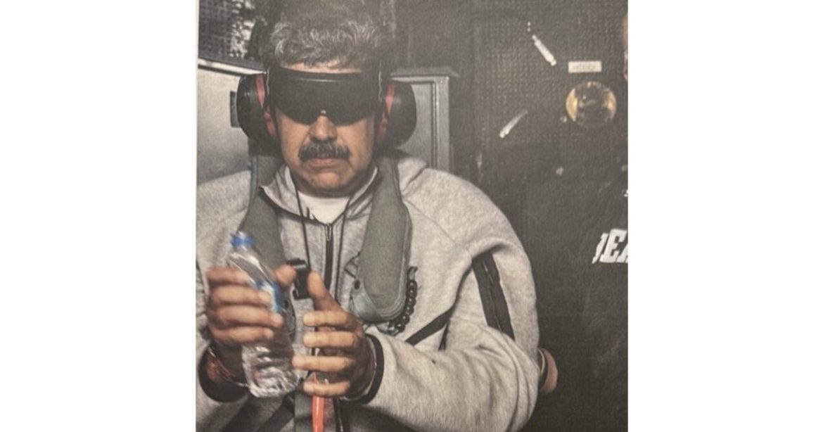 BREAKING: President Trump Releases Photo of Maduro Aboard the USS Iwo Jima