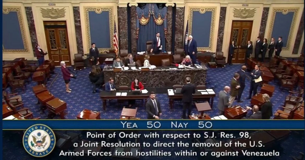 BREAKING: Senate Republicans Strike Down Venezuela War Powers Resolution – Two GOP Senators Flip – Vance Cast Tie-Breaking Vote