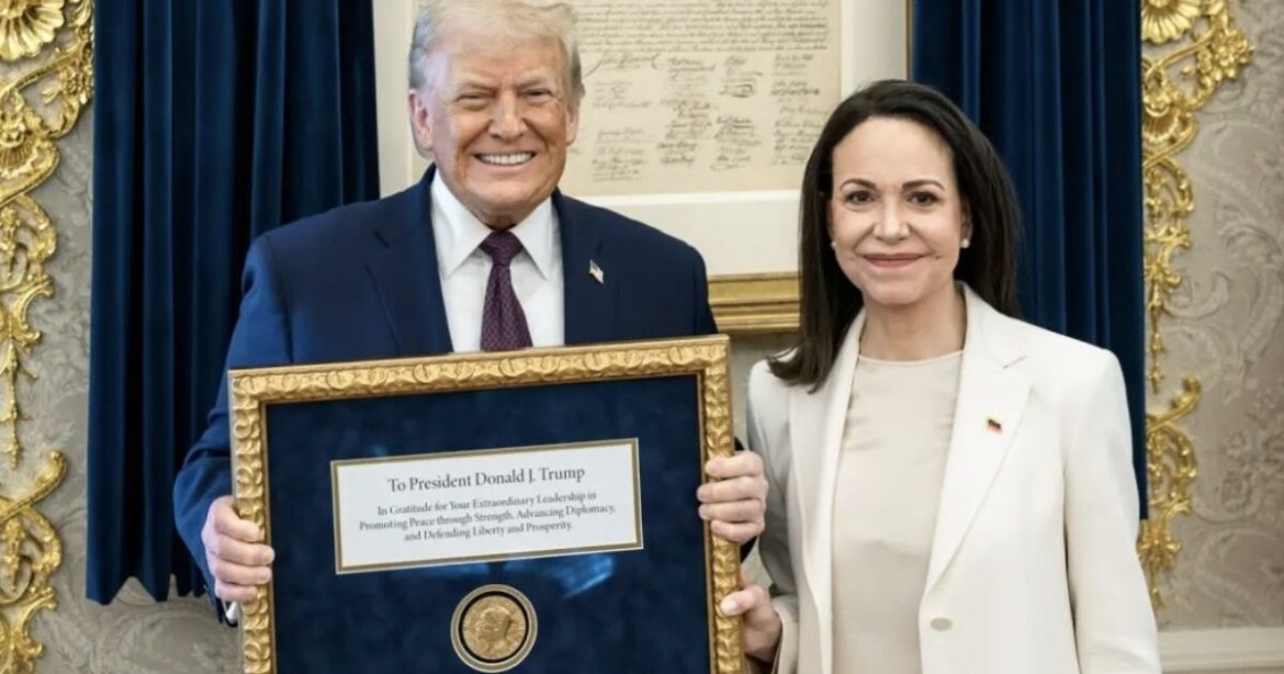 Outraged and Unhinged Nobel Committee Lectures Maria Corina Machado After She Shares Her Peace Prize with President Donald Trump