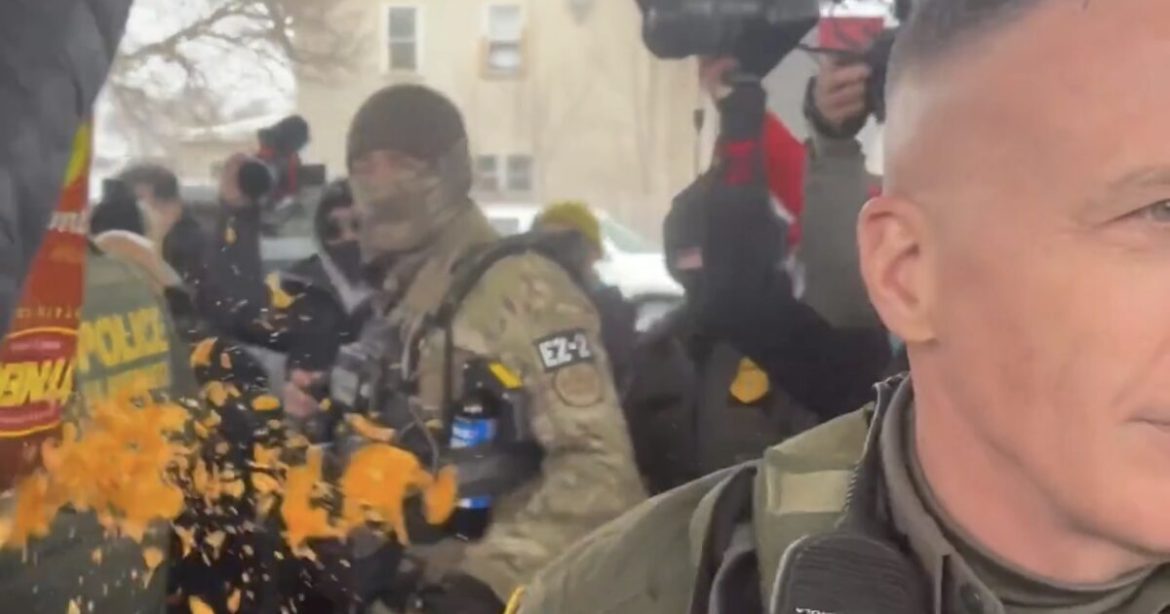 WATCH: Unhinged Leftists Throw Food at Border Commander Greg Bovino, Surround Him, Call Him a “F*cking Nazi” – Gas Station Kicks Him Out of Store